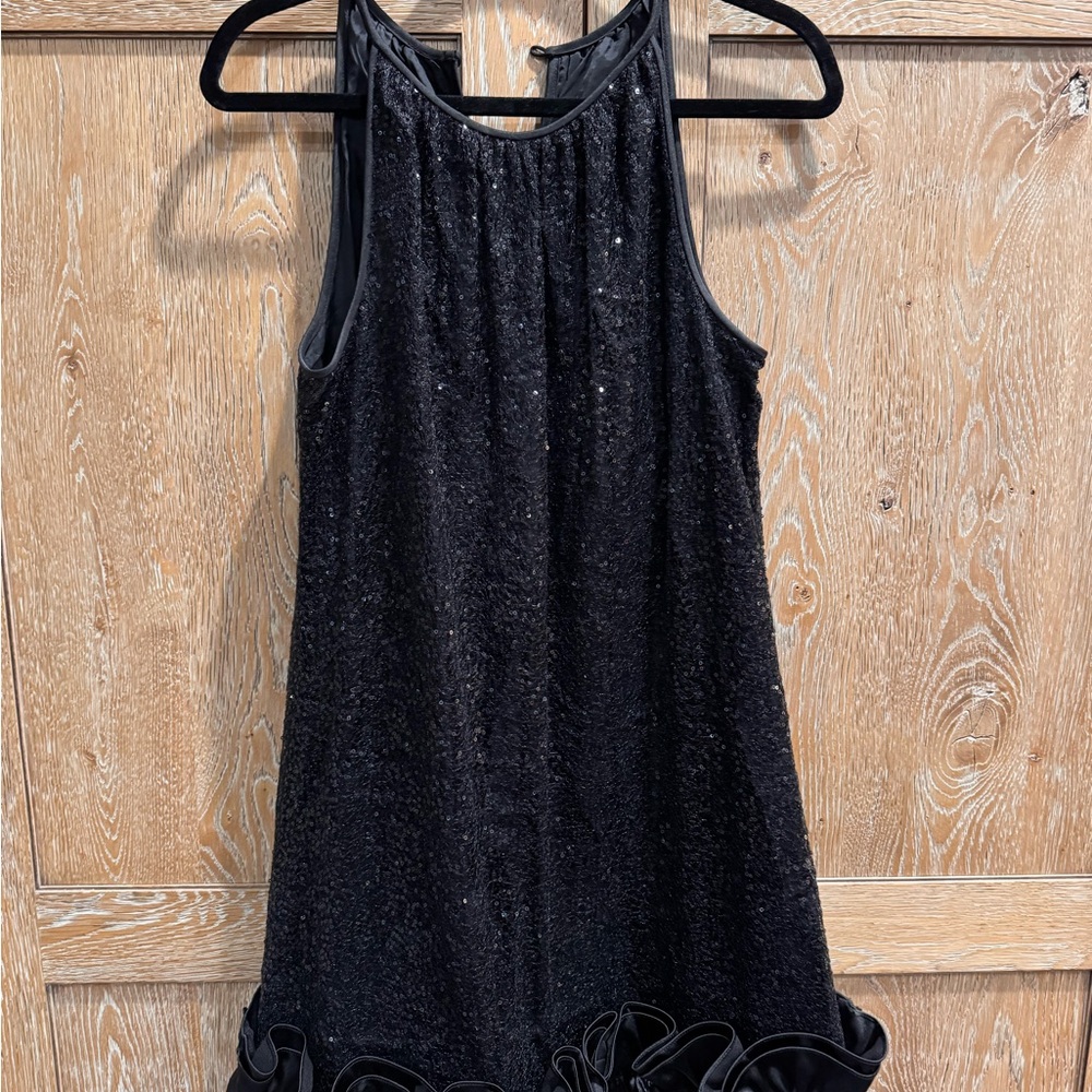Love, Carmen Black Sequin Party Dress size 10